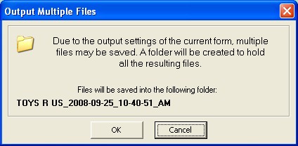 041b Export options Output Multiple Files