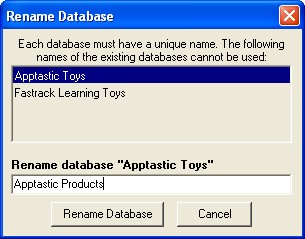 054 Rename database