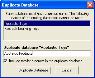 055 Duplicate database